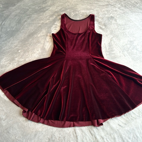 NWOT Blackmilk Velvet Mulled Wine Evil Skater Dress Size Medium-Large - Picture 5 of 15